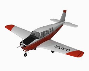 free raytheon a36 bonanza aircraft 3d model