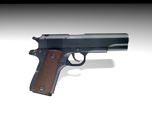 3ds max pistol colt 1911