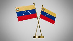 Table  Flag  of Venezuela 3D model