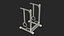 3D Strength Training Dip Rack With Gymnastic Rings Red