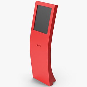 3D model Red Ticket Machine