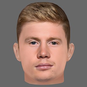 Kevin De Bruyne Head - Low poly head for game Low-poly