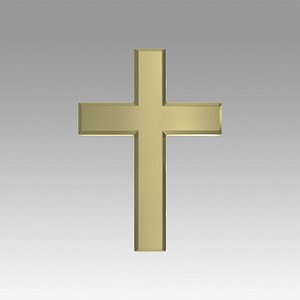 cross catholic 3D model