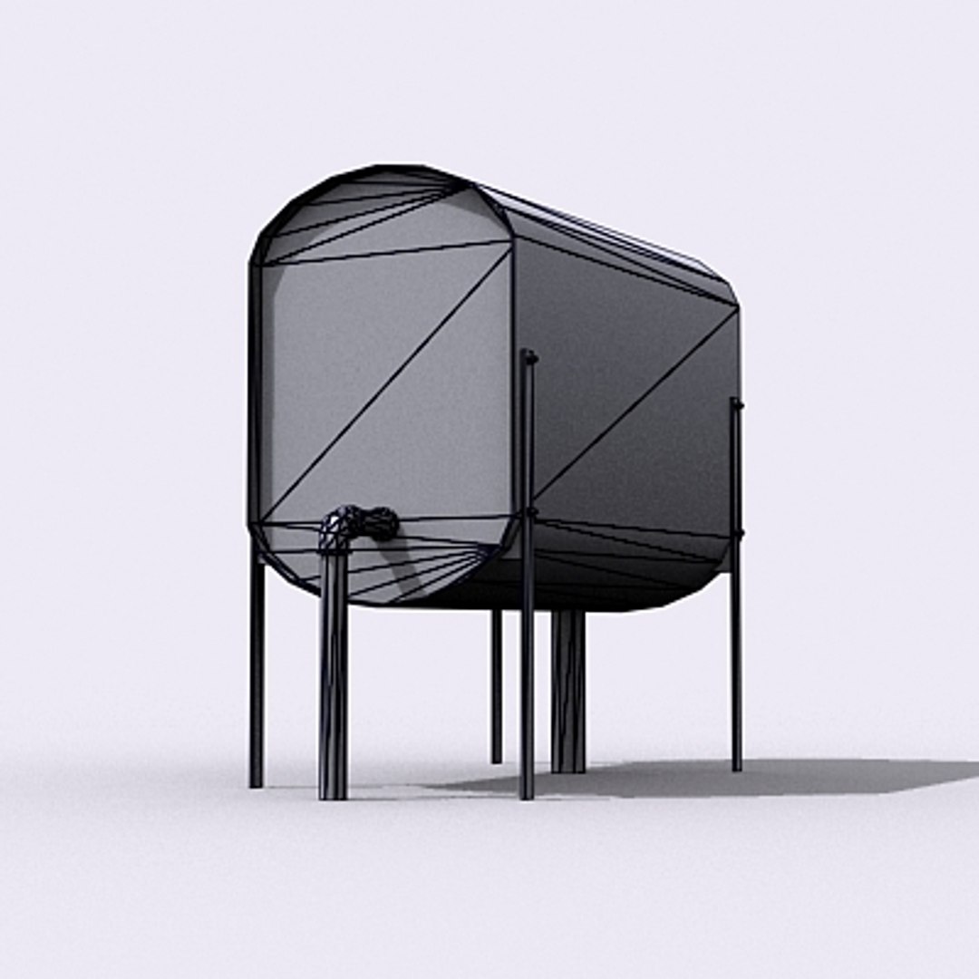 3d model low-poly tank