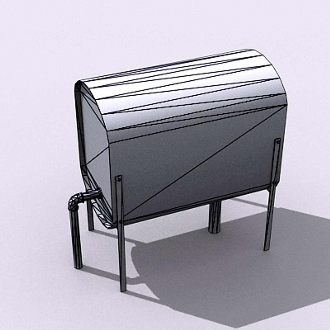 3d model low-poly tank