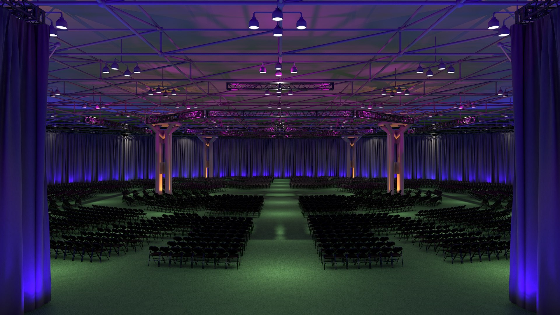3D Theater Room Interior Model - TurboSquid 1679130