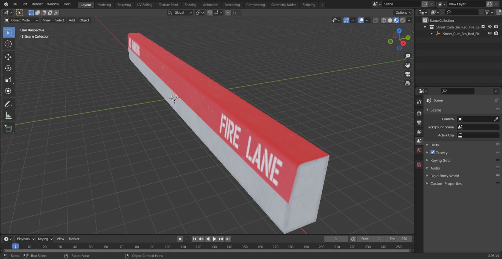 3D model Street Curb 3m Red Fire Lane https://p.turbosquid.com/ts-thumb/bD/PMpfZF/Zy/streetcurb3mredfirelanec4dmodel023/jpg/1676518768/1920x1080/fit_q87/f1061e26dd61349b912ed740334f3ce757111446/streetcurb3mredfirelanec4dmodel023.jpg