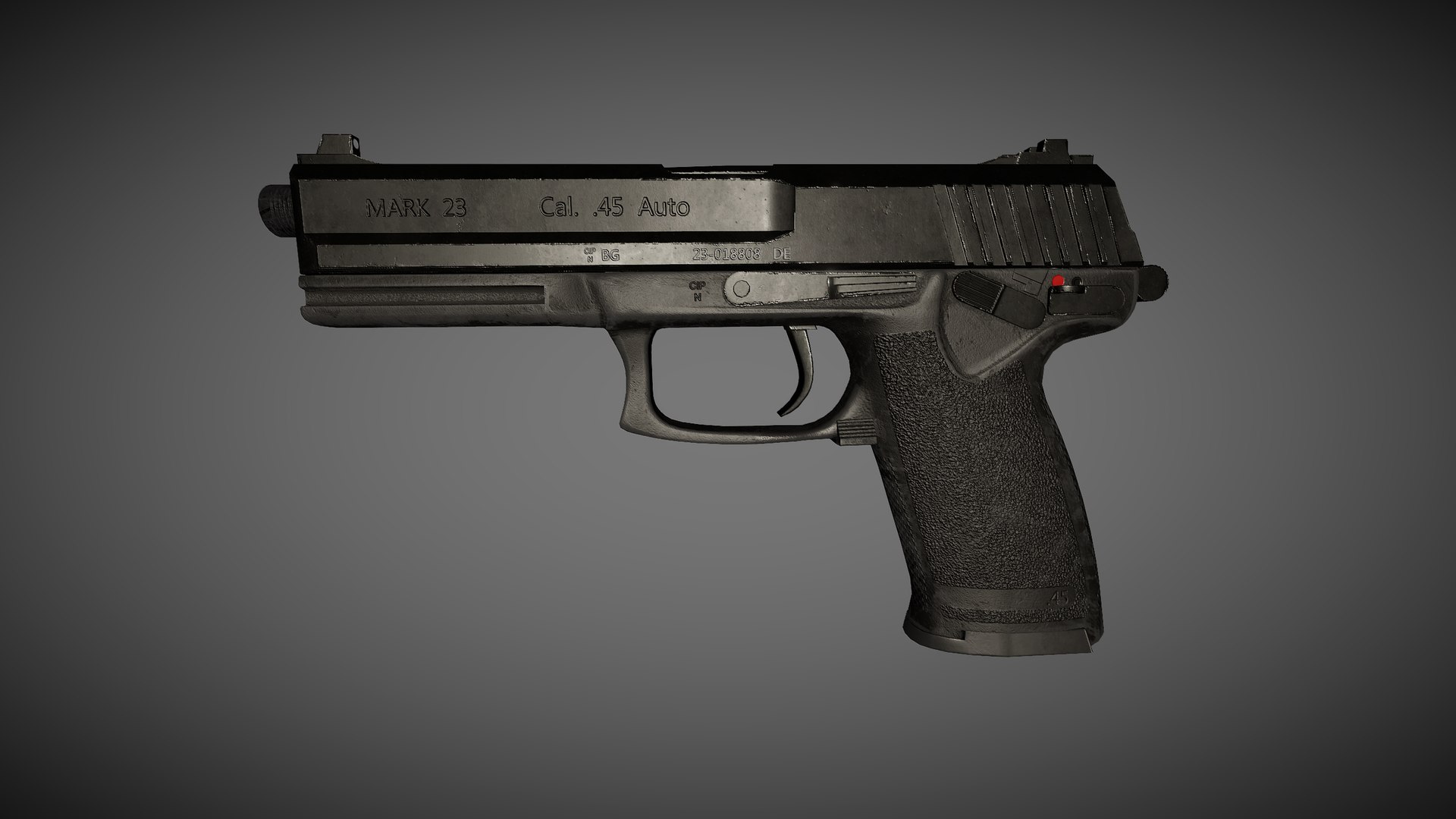 Mk23 - Large Pistol 3D - TurboSquid 1941210