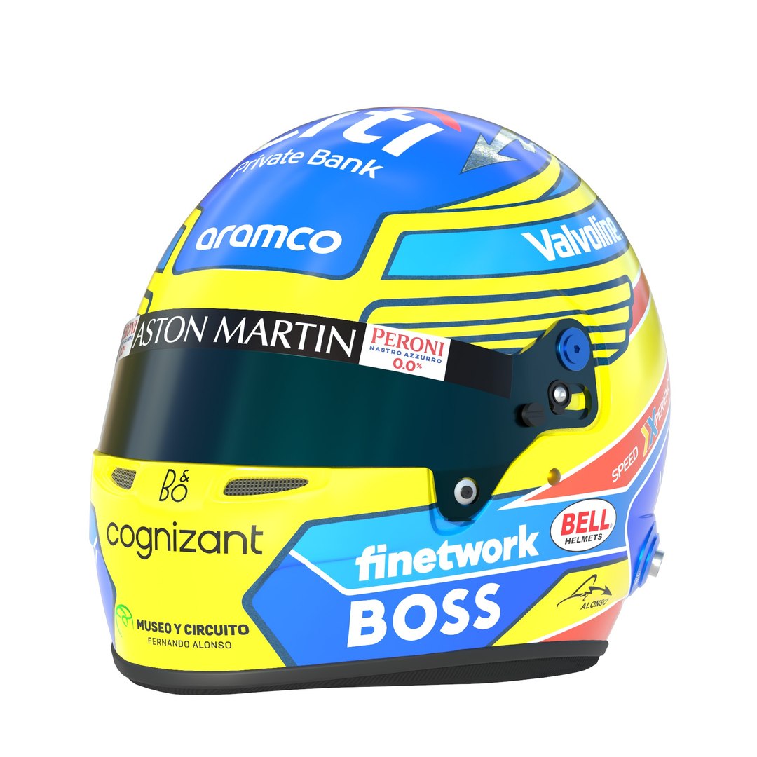 F1 Aston Martin Team Helmets 3D Model - TurboSquid 2251969