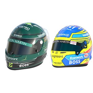 F1 Aston Martin Team Helmets
