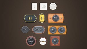 Vintage light switches Model set