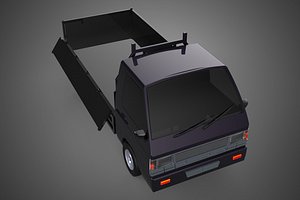 FLAT DECK BED DROP SIDE LOAD BODY GATE DOOR PICKUP TRUCK CAR BOX 3D model