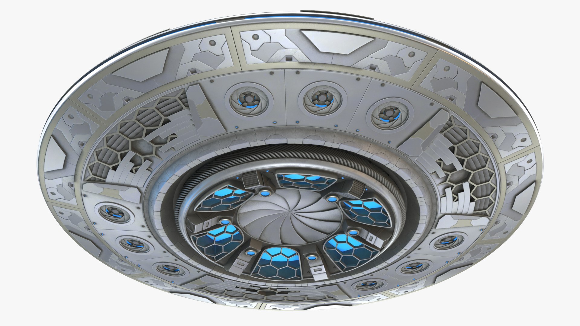 UFO空飛ぶ円盤エイリアン宇宙船3Dモデル - TurboSquid 1511122