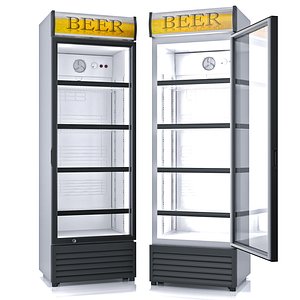 refrigerator glass beverage 3d max