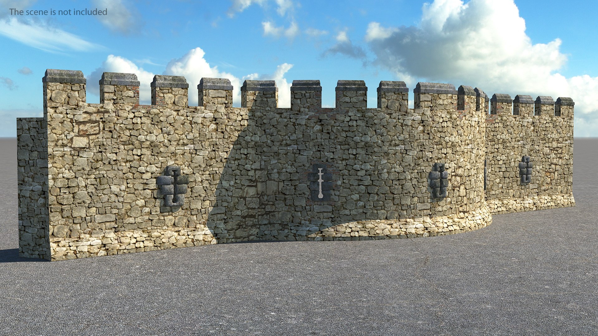 Old Stone Wall 3d Model - Turbosquid 1474122