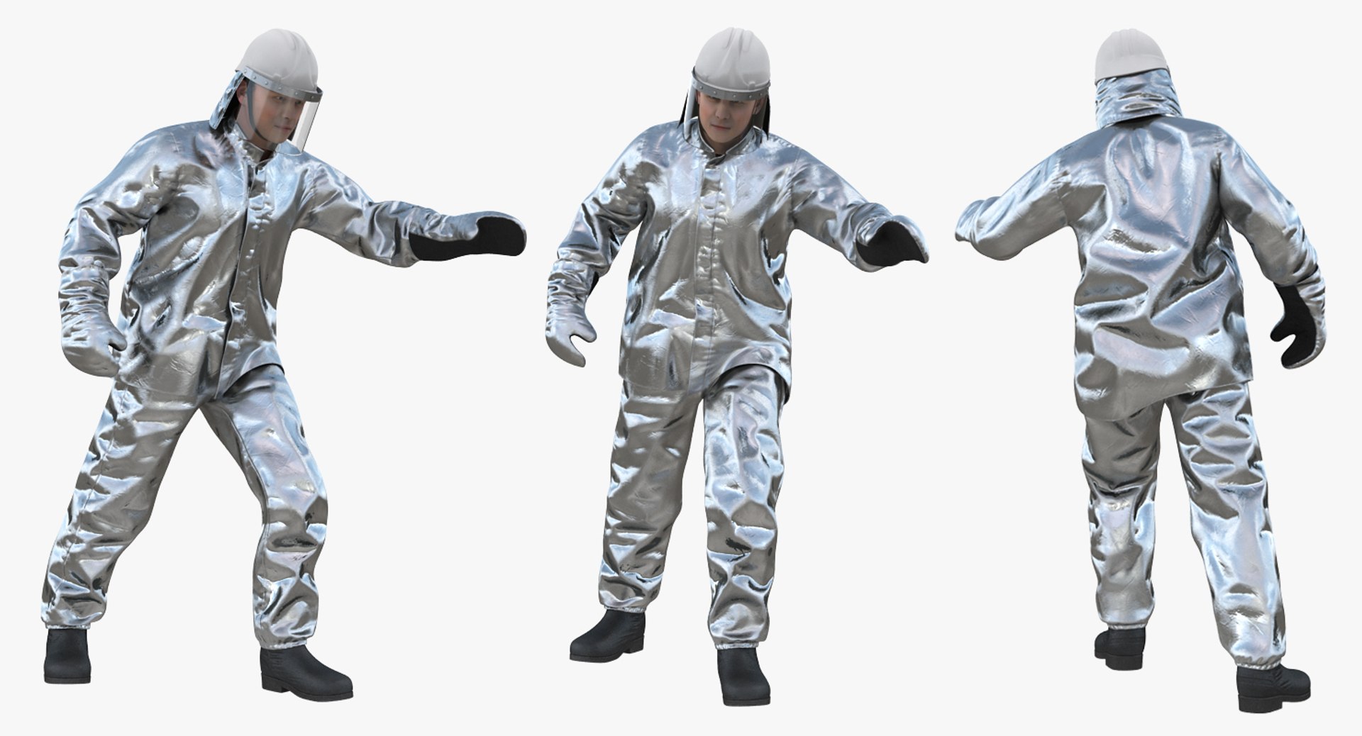Firefighters Rigged 3D Model - TurboSquid 1521279