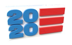 3D model 2020 flag