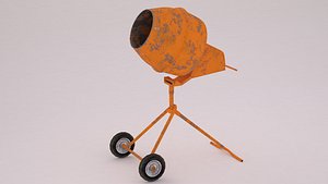 concrete mixer 3d max