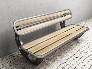 Retro-Futuristic bench