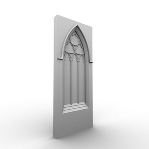3d gothic window model