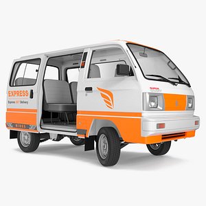 3D model Suzuki Passenger Delivery Van Rigged