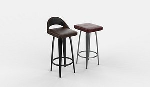 Bar Stool 03 3D model 3D model