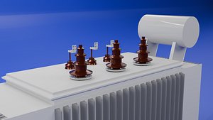3D Outdoor Distribution Transformer for Substation model
