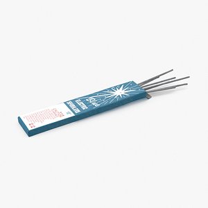 3d fireworks open blue