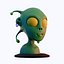 3D Alien Head By Luga3D model