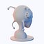 3D Alien Head By Luga3D model