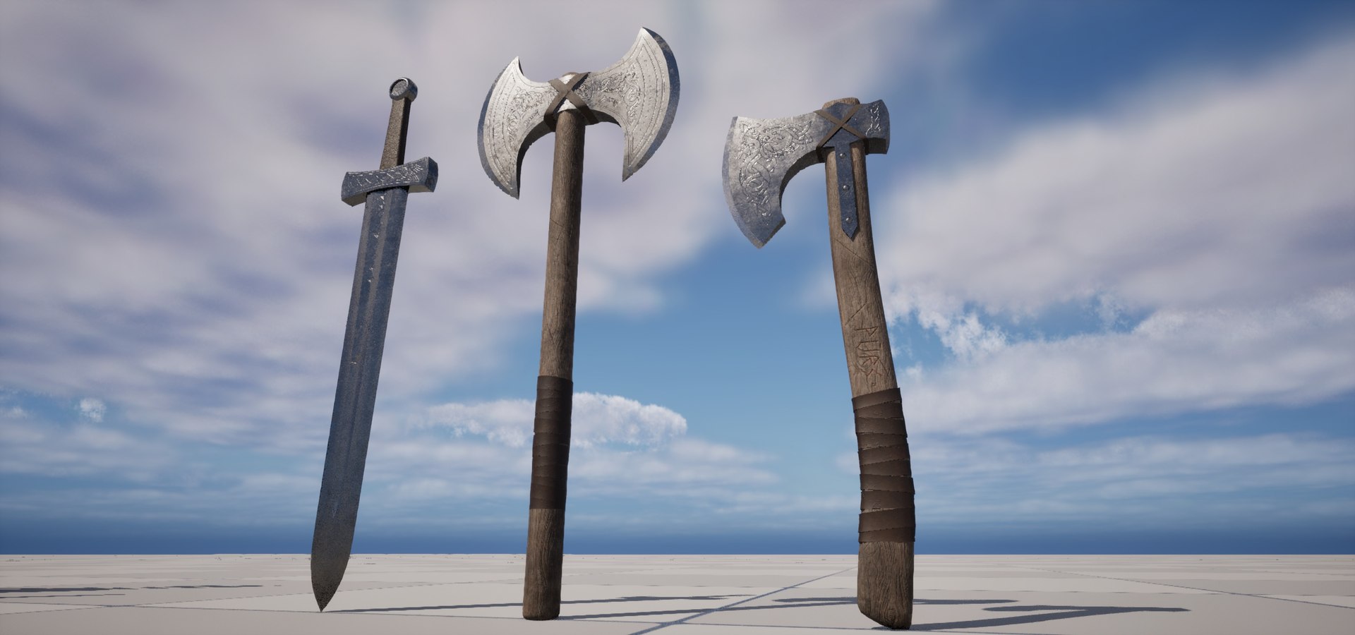 3D Medieval Weapons Pack - PBR Game Ready Props https://p.turbosquid.com/ts-thumb/bE/6LdpcO/BS/highresscreenshot00001/jpg/1785775397/1920x1080/fit_q87/db5a741dc22cfbbdcfc295d1f65977ac8313f571/highresscreenshot00001.jpg