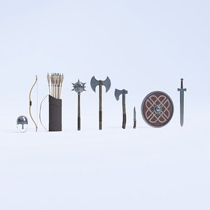 3D Medieval Weapons Pack - PBR Game Ready Props