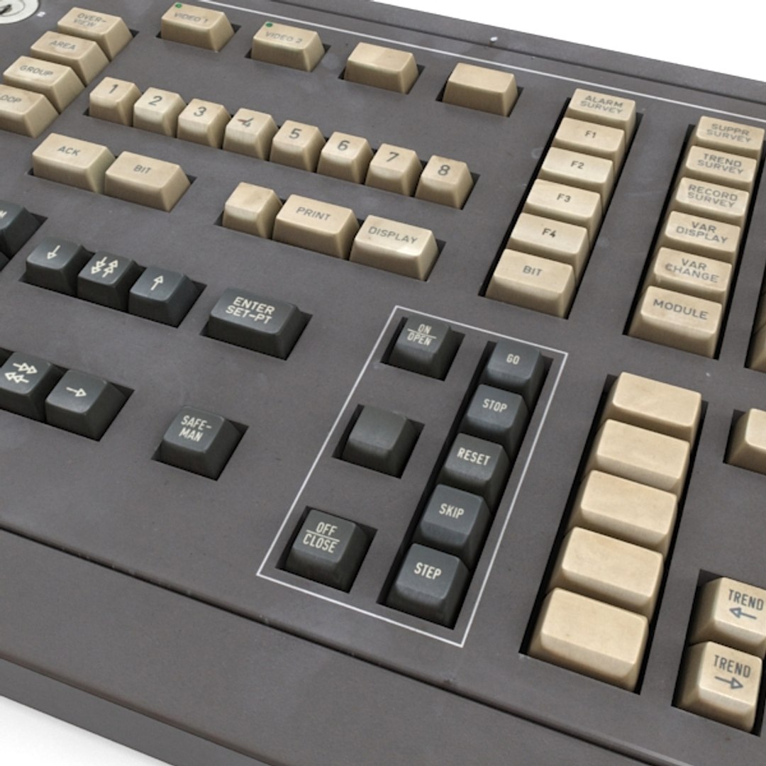 Keyboard Deck Control Panel 3d Model