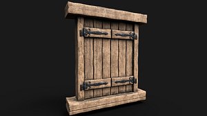 3D Window Medieval M2 model