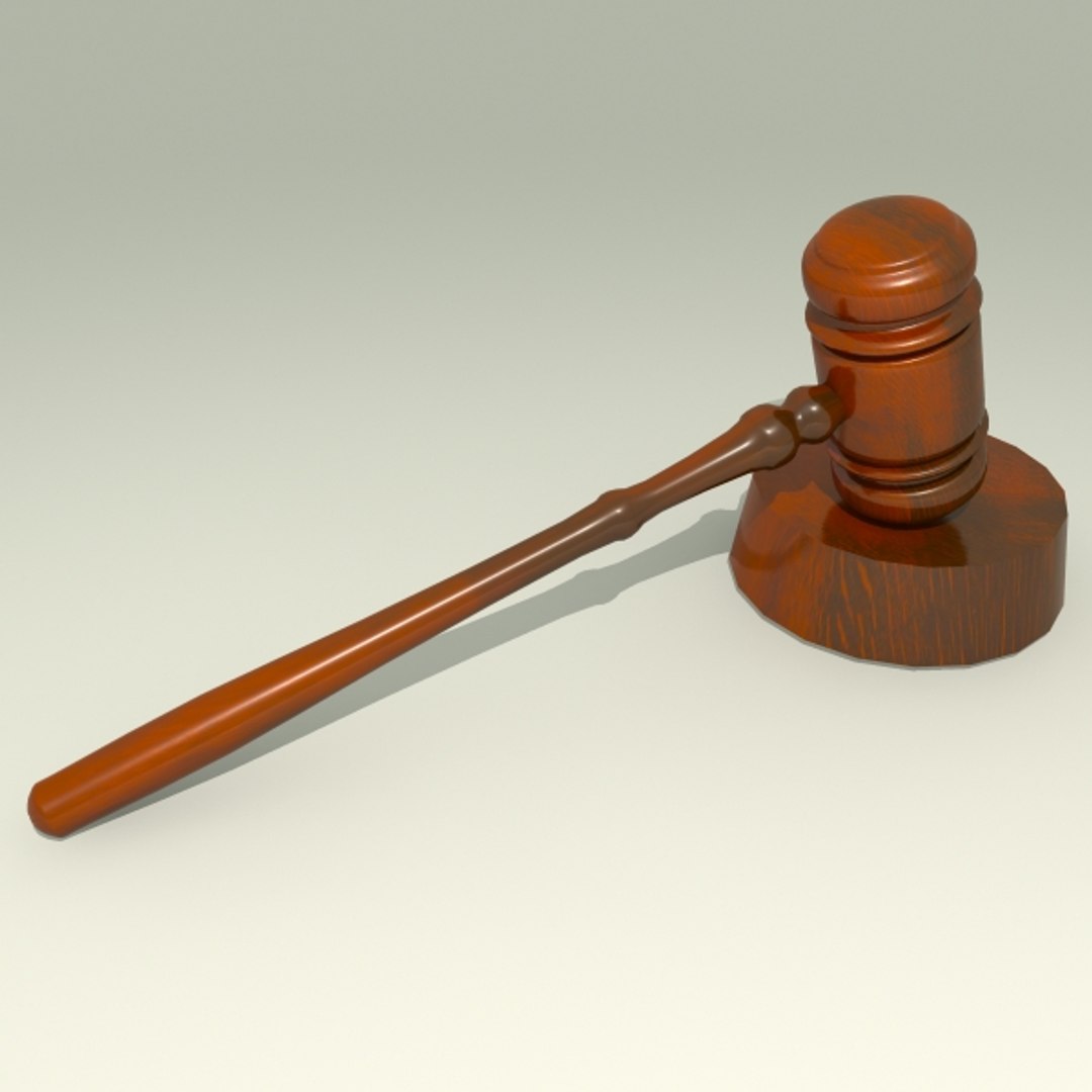 Court Gavel Hammer 3d Model