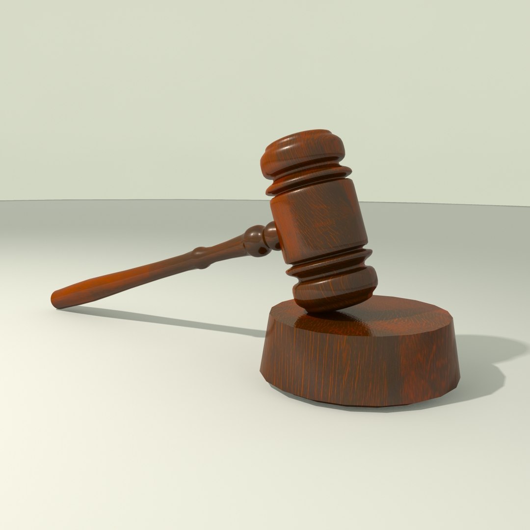 Court Gavel Hammer 3d Model