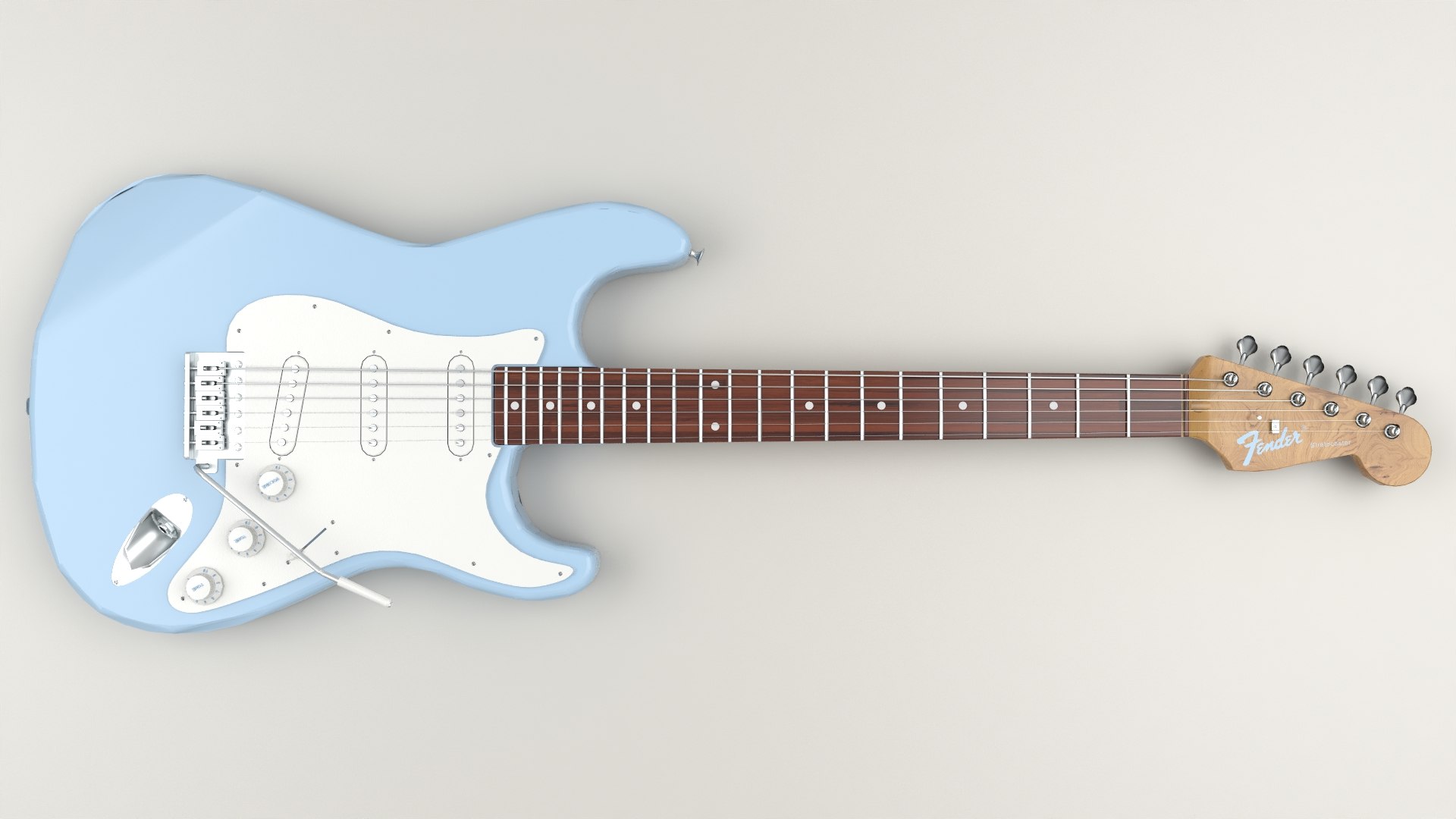 Fender Stratocaster Guitar 3D Model - TurboSquid 1761933