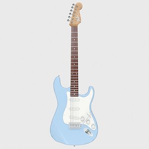 Fender Stratocaster Guitar 3D model