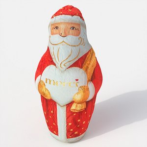 3D chocolate santa claus