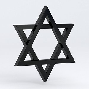 Star David Symbol Black