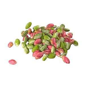 3D model Pistachio kernel pile