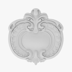 3D Cartouche Ornament 006