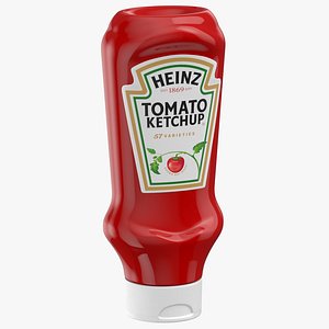 3D ketchup sauce bottle model