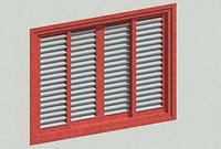 Fixed Louvre Sliding window