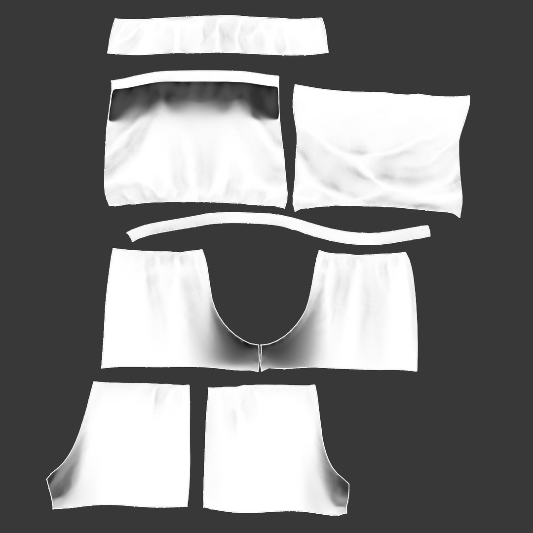 Strapless Romper 3D Model - TurboSquid 1863803