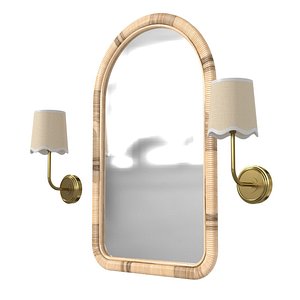 Regina Andrew Ariel Sconce  cooper classics brienne wall mirror