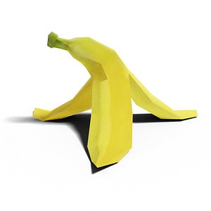 banana peel 3D model