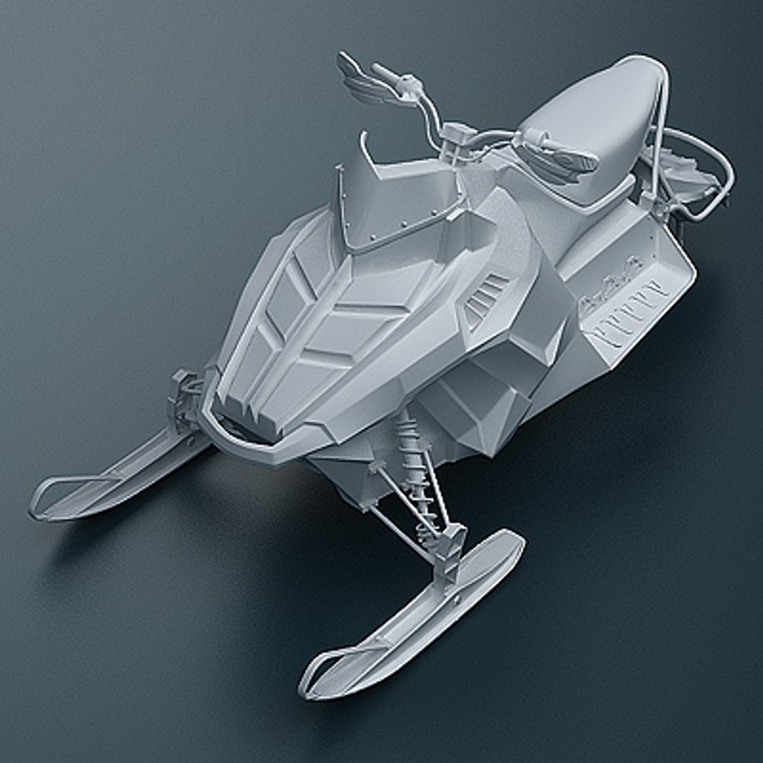 Snowmobile 3d Model