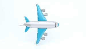 3D icon airplane model