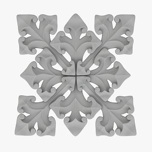 3D Gothic Ornament 064 model